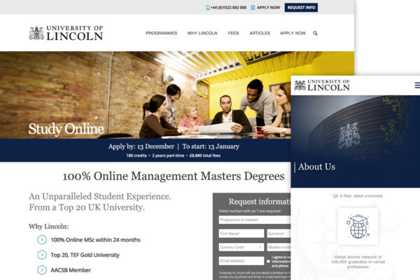 UniversityofLincolnOnline-website